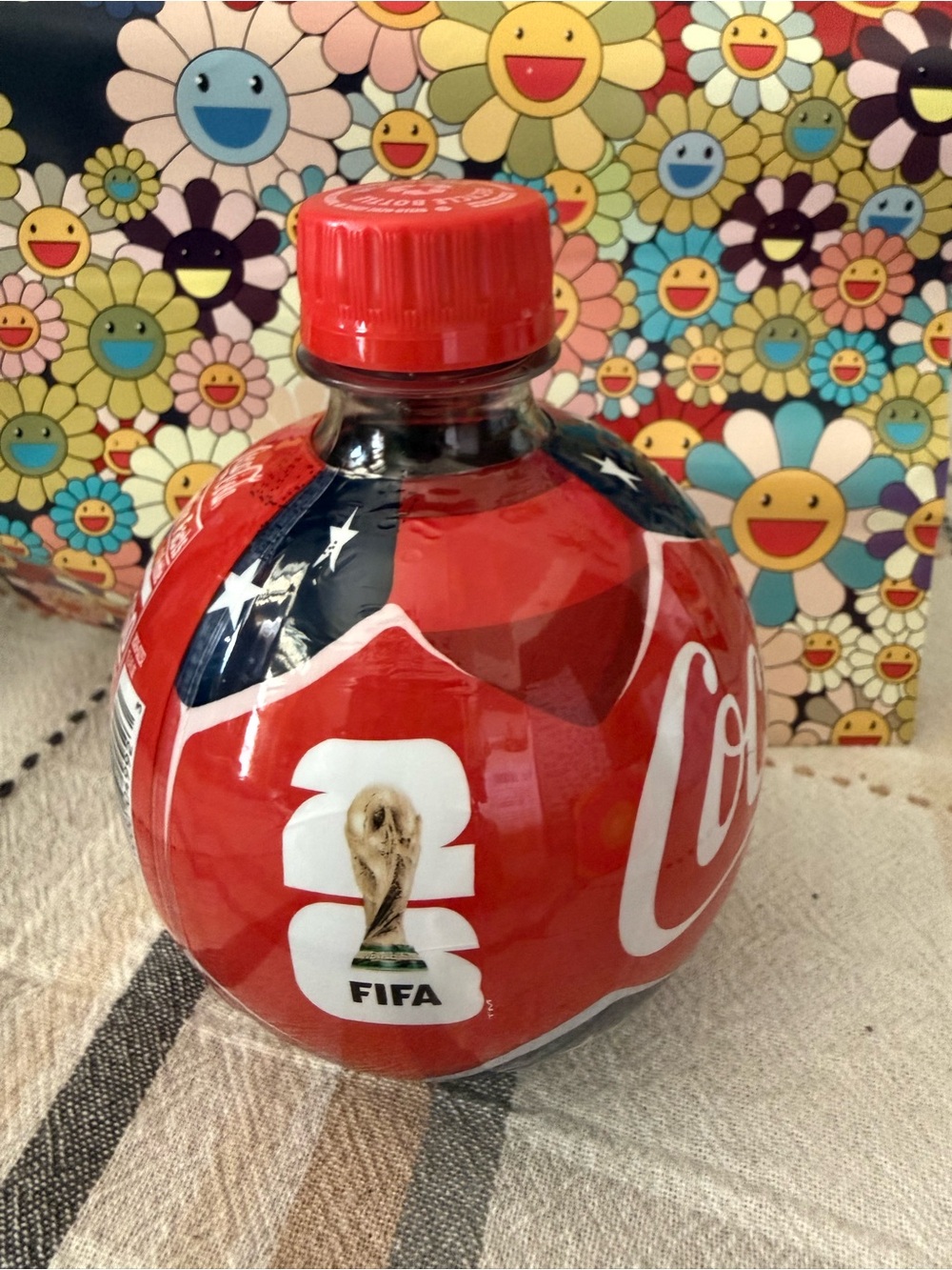 Coca-Cola FIFA Futból Soccer USA Ball 13.5oz Bottle